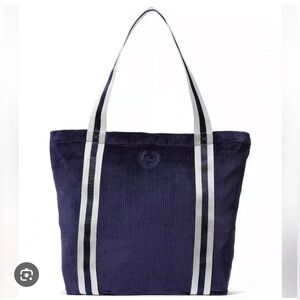 Victoria’s Secret pink velvet, ribbed tote bag